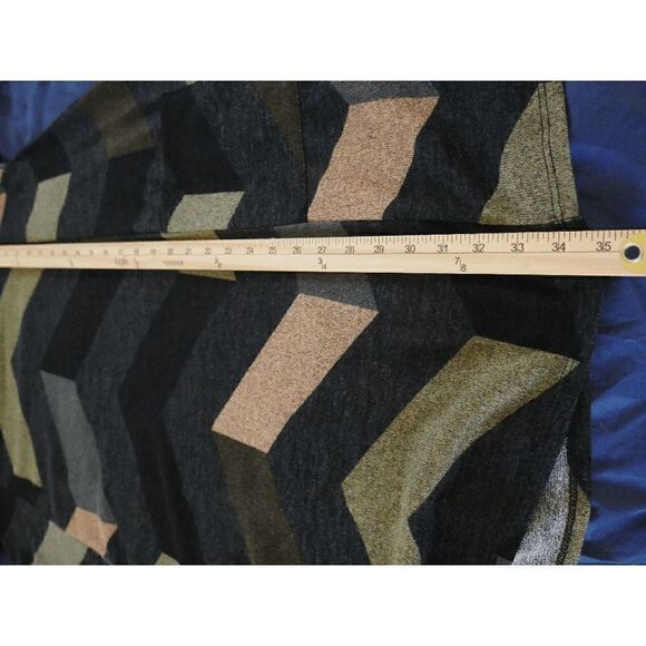 Egs California Women's Multi Color Chevron A-Line Mini Dress M - Picture 8 of 9